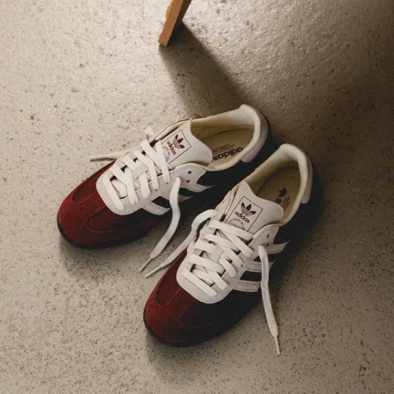 Leder Sneaker|Terrace Casual Sneaker*Adidas Samba OG Preloved Ruby / Crew White / Gum 5
