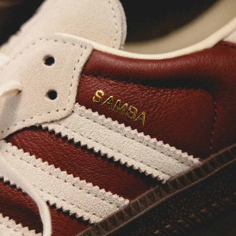 Leder Sneaker|Terrace Casual Sneaker*Adidas Samba OG Preloved Ruby / Crew White / Gum 5