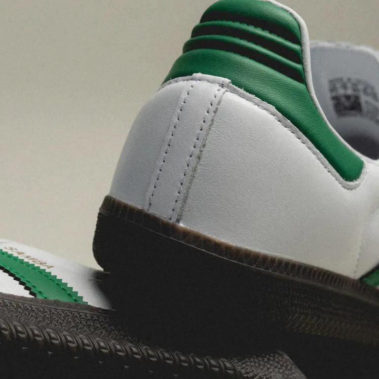 Leder Sneaker|Weiße Sneaker*Adidas Samba OG Footwear White / Green / Supplier Color