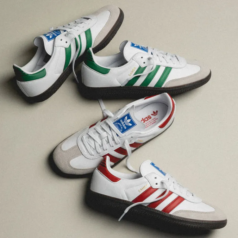 Leder Sneaker|Weiße Sneaker*Adidas Samba OG Footwear White / Green / Supplier Color
