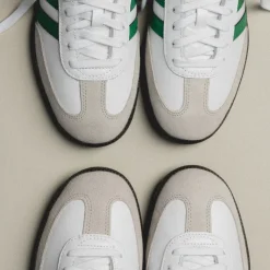 Leder Sneaker|Weiße Sneaker*Adidas Samba OG Footwear White / Green / Supplier Color