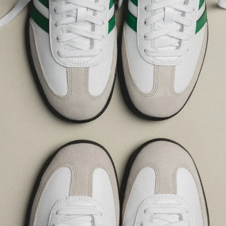 Leder Sneaker|Weiße Sneaker*Adidas Samba OG Footwear White / Green / Supplier Color