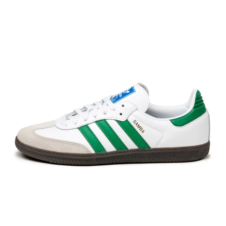 Leder Sneaker|Weiße Sneaker*Adidas Samba OG Footwear White / Green / Supplier Color