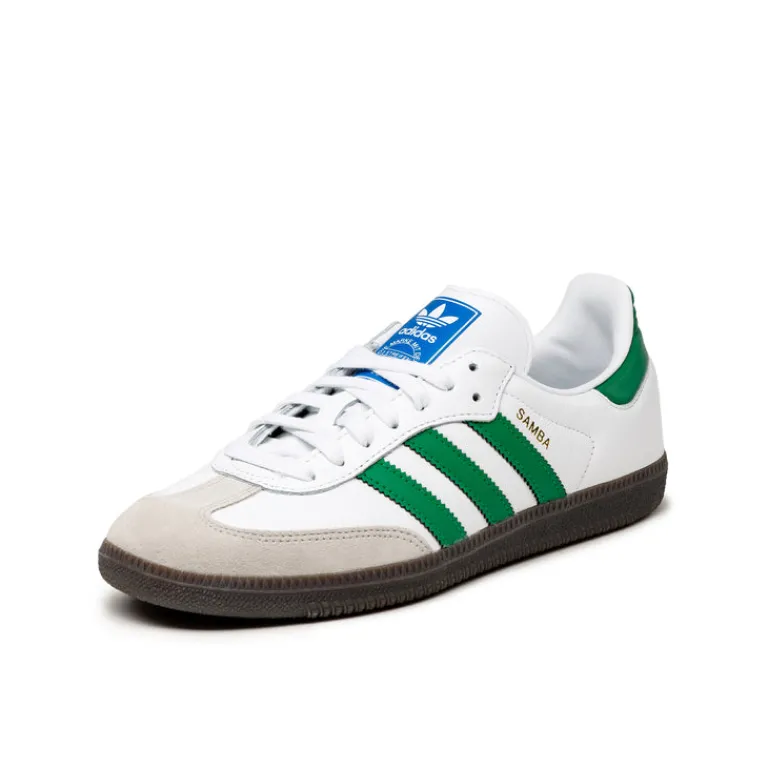 Leder Sneaker|Weiße Sneaker*Adidas Samba OG Footwear White / Green / Supplier Color