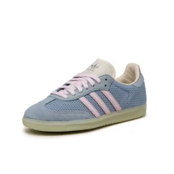 Leder Sneaker|Terrace Casual Sneaker*Adidas Samba OG Tactical Blue / Ice Lavander / Off White