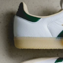 Leder Sneaker|Terrace Casual Sneaker*Adidas Samba OG Cloud White / Collegiate Green / Gum