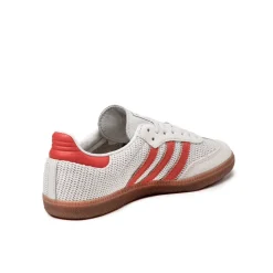 Leder Sneaker|Terrace Casual Sneaker*Adidas Samba OG Crystal White / Preloved Red / Gum M2