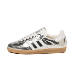 Leder Sneaker|Terrace Casual Sneaker*Adidas Samba OG W Silver Metallic / Cloud White / Core White