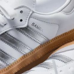 Leder Sneaker|Terrace Casual Sneaker*Adidas Samba OG W Cloud White / Silver / Grey One