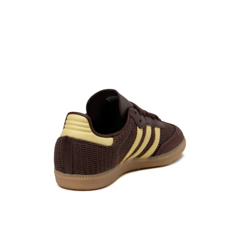 Leder Sneaker|Terrace Casual Sneaker*Adidas Samba OG W Shadow Brown / Power Yellow / Gum 3