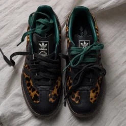 Leder Sneaker|Terrace Casual Sneaker*Adidas Samba OG W Core Black / Collegiate Green / Cream White