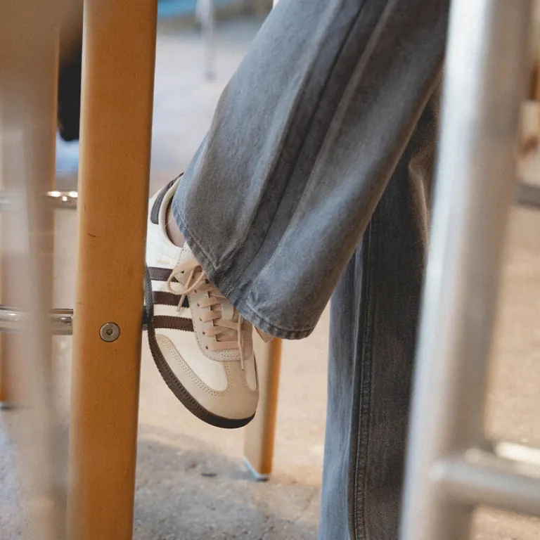 Leder Sneaker|Terrace Casual Sneaker*Adidas Samba OG W Off White / Earth Strata / Gum
