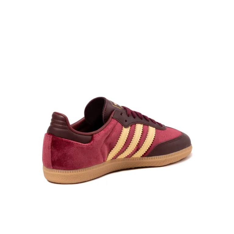 Leder Sneaker|Terrace Casual Sneaker*Adidas Samba OG W Shadow Red / Maroon / Gum 3