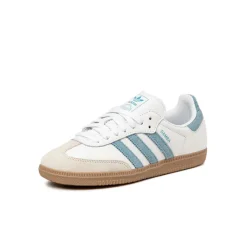 Leder Sneaker|Terrace Casual Sneaker*Adidas Samba OG W Cloud White / Alumina / Ash Blue