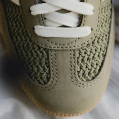 Leder Sneaker|Terrace Casual Sneaker*Adidas Samba OG W Orbit Green / Cream White / Gum