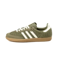 Leder Sneaker|Terrace Casual Sneaker*Adidas Samba OG W Orbit Green / Cream White / Gum