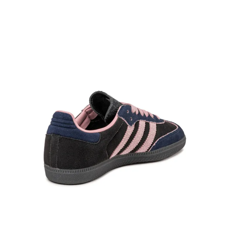 Leder Sneaker|Terrace Casual Sneaker*Adidas Samba OG W Core Black / Wonder Mauve / Night Indigo