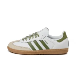 Leder Sneaker|Terrace Casual Sneaker*Adidas Samba OG W Footwear White / Tech Olive / Gum 3