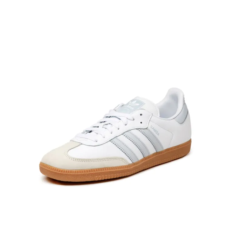 Leder Sneaker|Terrace Casual Sneaker*Adidas Samba OG W Cloud White / Halo Blue / Off White