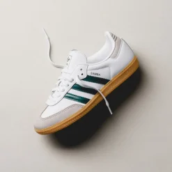 Leder Sneaker|Terrace Casual Sneaker*Adidas Samba OG W Footwear White / Collegiate Green / Grey Two