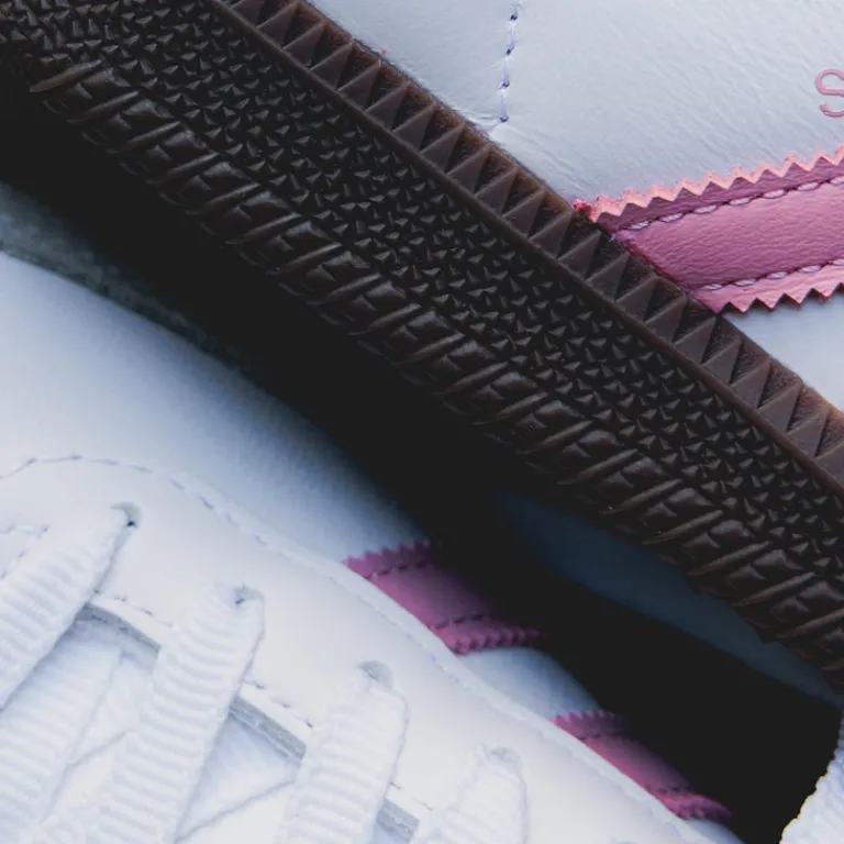 Leder Sneaker|Terrace Casual Sneaker*Adidas Samba OG W Footwear White / Wonder Mauve / Off White