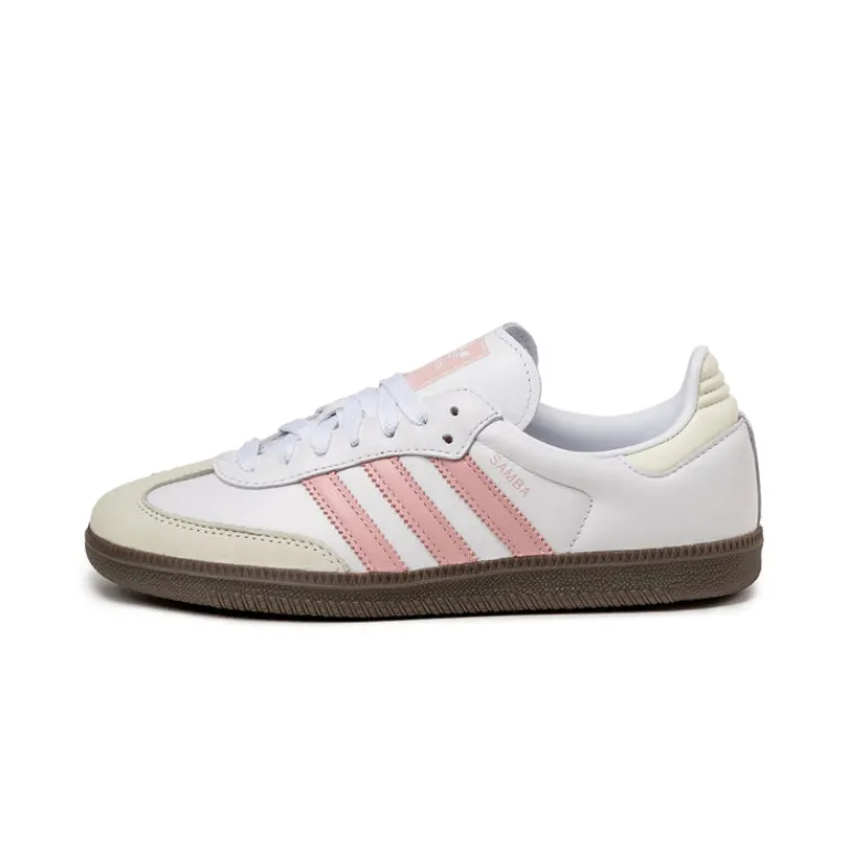 Leder Sneaker|Terrace Casual Sneaker*Adidas Samba OG W Footwear White / Wonder Mauve / Off White