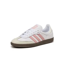 Leder Sneaker|Terrace Casual Sneaker*Adidas Samba OG W Footwear White / Wonder Mauve / Off White