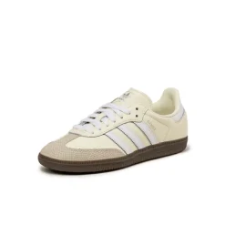 Leder Sneaker|Terrace Casual Sneaker*Adidas Samba OG W Off White / Footwear White / Wonder Aluminium