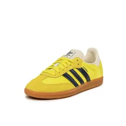 Leder Sneaker|Terrace Casual Sneaker*Adidas Samba OG W Shock Yellow / Night Indigo / Cream White