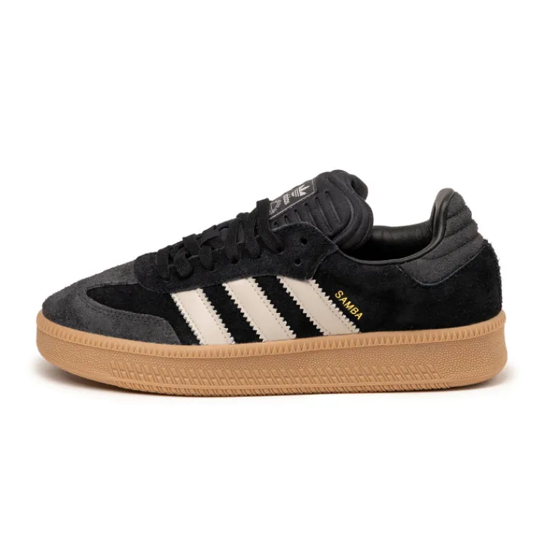 Leder Sneaker|Chunky Sneaker*Adidas Samba XLG Core Black / Wonder Aluminium / Gum 4