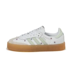 Leder Sneaker|Terrace Casual Sneaker*Adidas Sambae W Cloud White / Linen Green / Gum