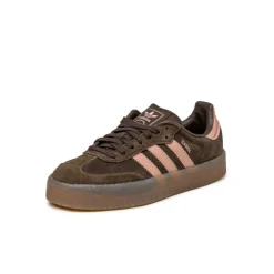 Leder Sneaker|Terrace Casual Sneaker*Adidas Sambae W Dark Brown / Wonder Mauve / Gum 2