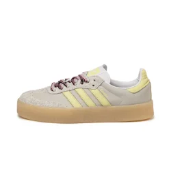 Leder Sneaker|Terrace Casual Sneaker*Adidas Sambae W Footwear White / Grey One / Power Yellow