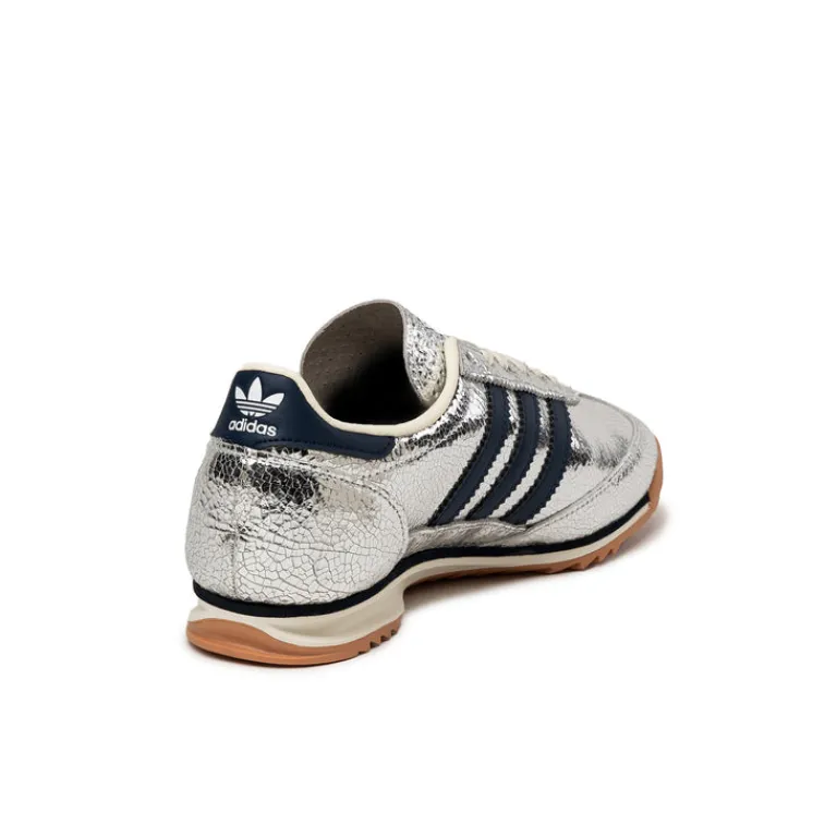Leder Sneaker|Terrace Casual Sneaker*Adidas SL 72 OG W Silver Metallic / Collegiate Navy / Off White