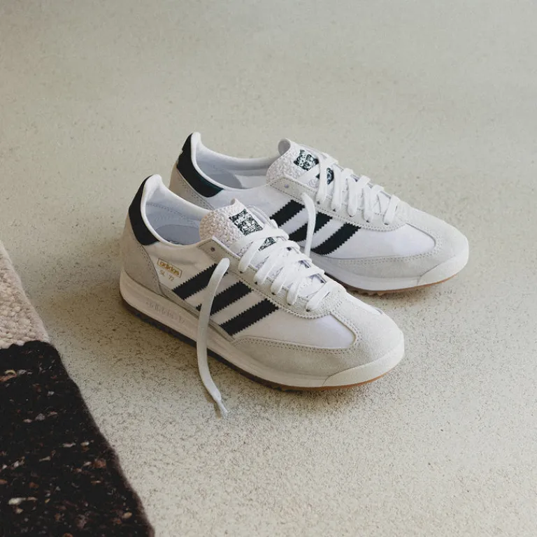 Leder Sneaker|Terrace Casual Sneaker*Adidas SL 72 RS Cloud White / Aurora Ivy / Crystal White
