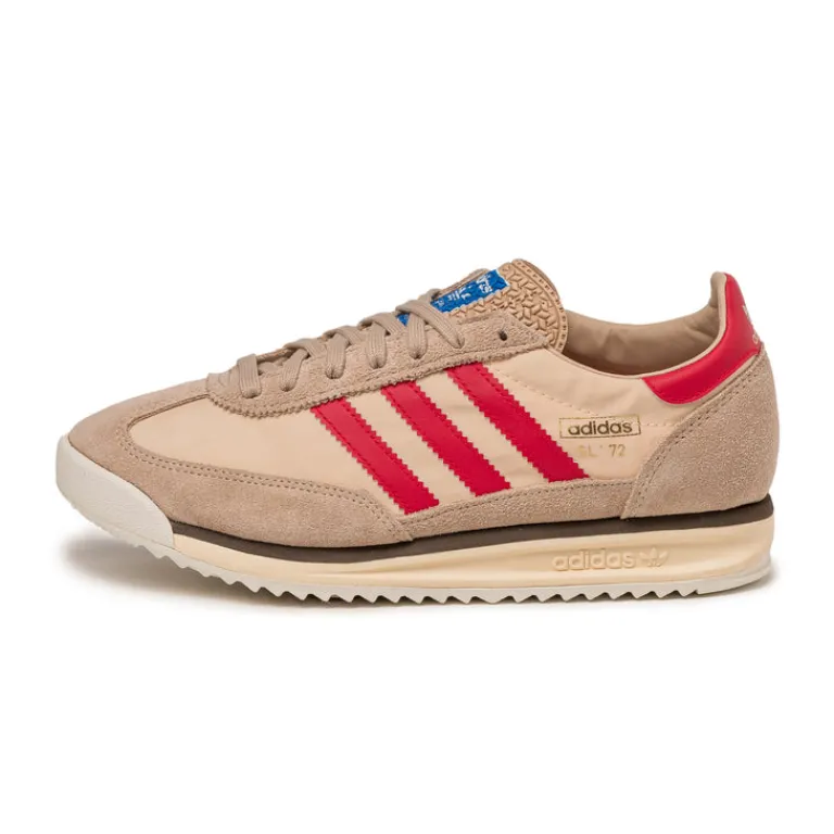 Leder Sneaker|Terrace Casual Sneaker*Adidas SL 72 RS Magic Beige / Pure Ruby / Sand Strata