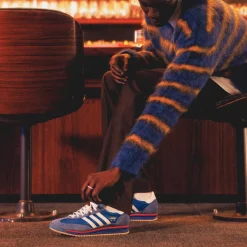 Leder Sneaker|Terrace Casual Sneaker*Adidas SL 72 RS Blue / Core White / Beta Scarlett