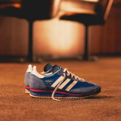 Leder Sneaker|Terrace Casual Sneaker*Adidas SL 72 RS Blue / Core White / Beta Scarlett