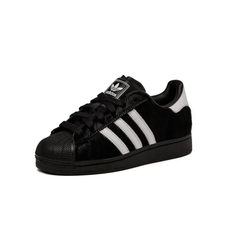Leder Sneaker*Adidas Superstar II W Core Black / Cloud White / Core Black