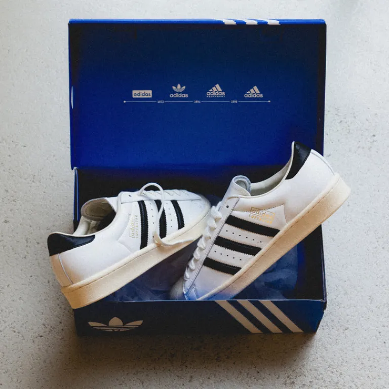 Leder Sneaker|Weiße Sneaker*Adidas Superstar Vintage Cloud White / Core Black / Cream White