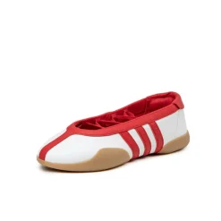 Leder Sneaker|Ballerinas*Adidas Taekwondo Mei Ballet W Footwear White / Beta Scarlett / Gum 3