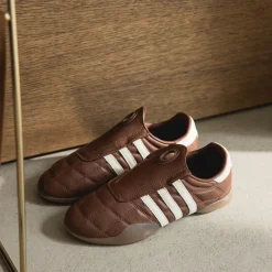 Leder Sneaker|Terrace Casual Sneaker*Adidas Taekwondo Mei W Preloved Brown / Cream White / Gum 4