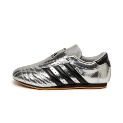 Leder Sneaker|Terrace Casual Sneaker*Adidas Taekwondo W Silver Metallic / Core Black / Gum 5
