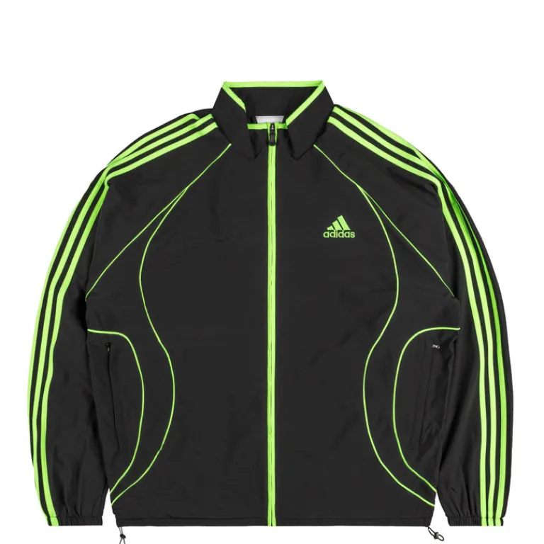 Jacken*Adidas Teamgeist Adicolor Track Top Black / Signal Green