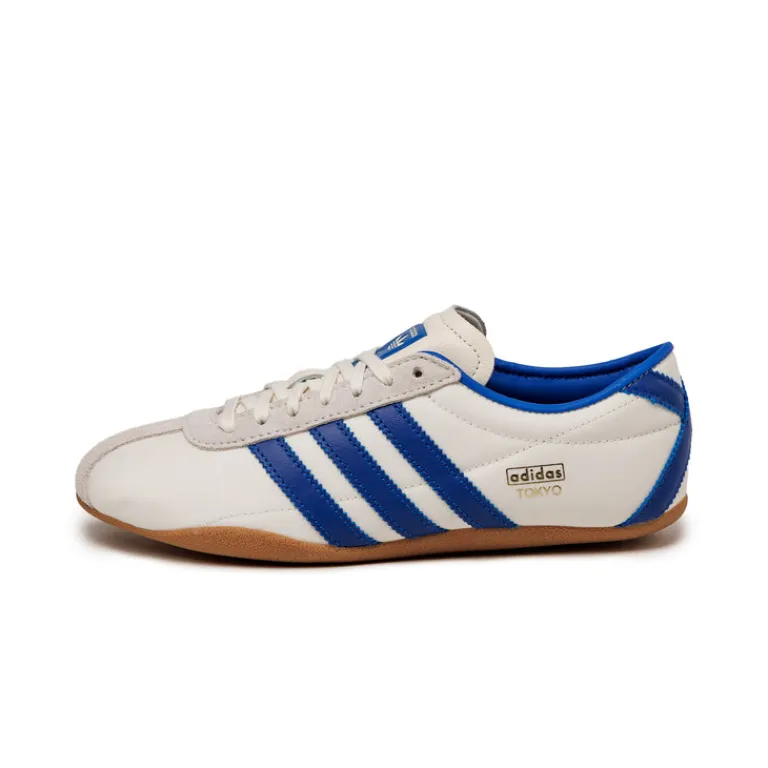 Leder Sneaker|Terrace Casual Sneaker*Adidas Tokyo W Off White / Royal Blue / Gold Metallic