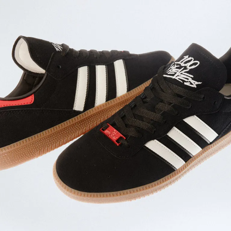 Leder Sneaker|Terrace Casual Sneaker*Adidas x 100 Thieves Palos Hills Carbon / Crew White / Core Orange