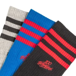 Socken*Adidas x 100 Thieves Socks Black / Melange Grey Heather / Bluebird
