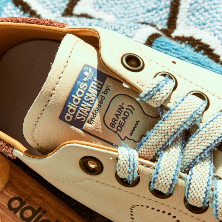 Leder Sneaker|Terrace Casual Sneaker*Adidas x Brain Dead Stan Smith Chalk Brown / Ballgbl / Mesa