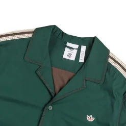 T-Shirts*Adidas x Clot by Edison Chen Bowling Shirt Dark Brown