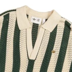 T-Shirts*Adidas x Clot by Edison Chen Pique Polo Green Night / Cream White